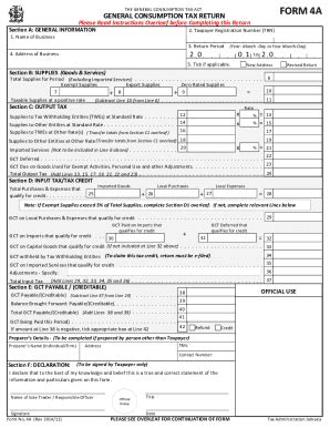 JM General Consumption Tax Return Form 4A 2014-2026 - Fill and Sign ...