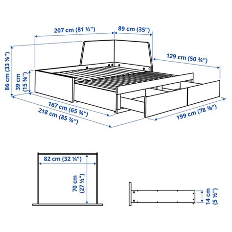 FLEKKE day-bed w 2 drawers/2 mattresses, black-brown/Ågotnes firm ...