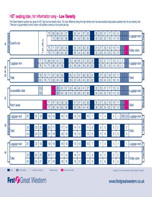 First Great Western Seating Plan - Fill and Sign Printable Template Online