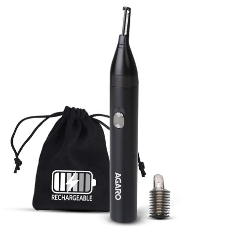 AGARO Nose & Ear Hair Trimmer, Eyebrow Trimming, Rechargeable ...