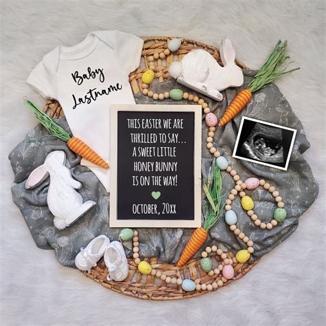 Easter Pregnancy Announcement, Pregnancy Announcement Easter, Easter ...