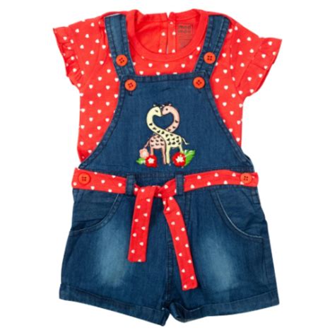 Buy Girls Dungaree set -Pink Online in India | Me n Moms