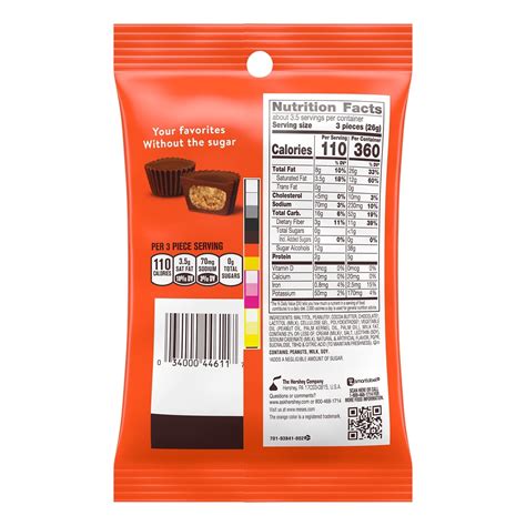 Mini Reese’s Cup Nutrition Facts - Free Printable Nutrition Facts