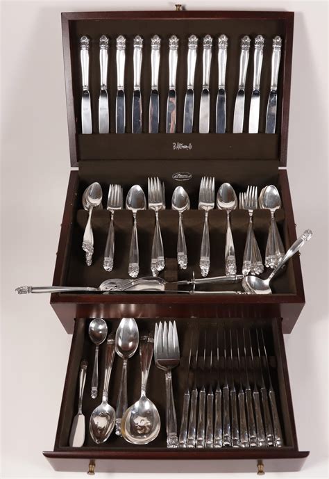 At Auction: Danish Princess International Silver Plated Flatware Set ...