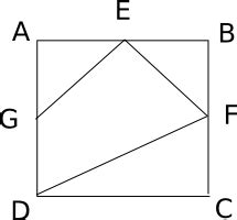 [Video] Let the consecutive vertices of a square S be A,B,C &D. Let E,F ...