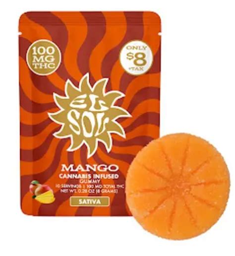 Buy El Sol - Mango - 100 mg - Gummy at Greenstone