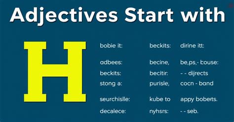 105+ Adjectives Start with H: That Start with the Letter H