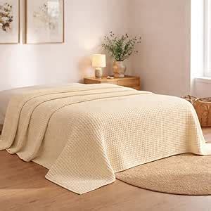 Buy SANMARINO 100% Cotton Waffle Weave Blanket, Cotton Dohar for Single ...