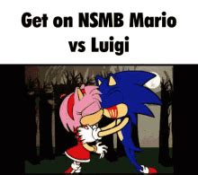 Mario And Sonic Kissing GIFs | Tenor