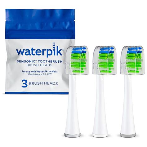 Waterpik Sensonic Replacement Contour Brush Heads, STWB-3WW-B White ...