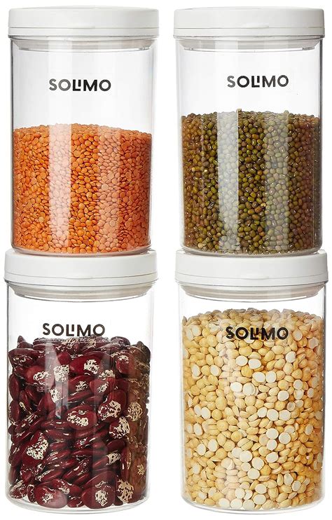 Buy Amazon Brand - Solimo Smart Lock Airtight Storage Containers, Set ...