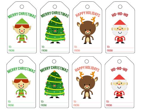 Free Printable Christmas Present Tags | Fanny Printable