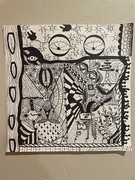 My dark, trippy sketch of Oregon : r/oregon