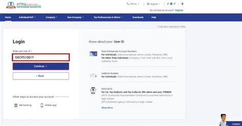 Reset Your Password User Manual | Income Tax Department