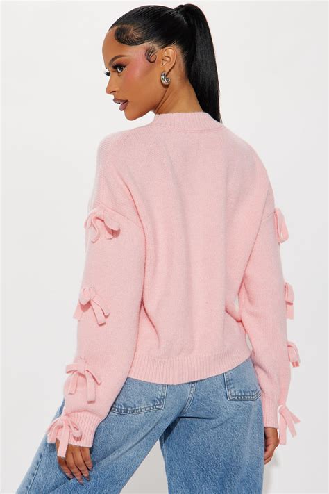 Pretty In Pink Bow Sweater - Pink | Fashion Nova