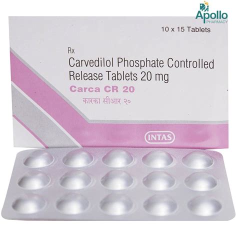 Carca CR 20 Tablet | Uses, Side Effects, Price | Apollo Pharmacy