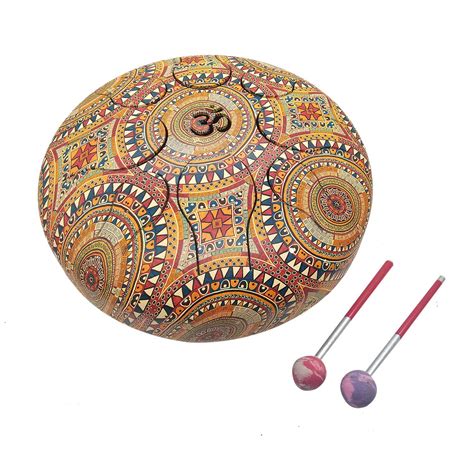 India Meets India OM Tongue Drum Tank Drum Steel Percussion Hangpan ...