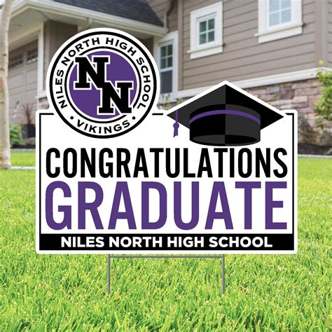 Niles North High School — Custom Lawn Sign