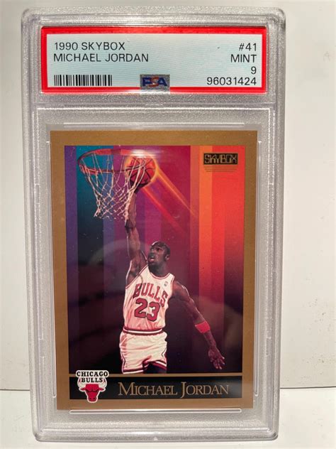 1990 Skybox Michael Jordan #41 PSA 9 Mint - Graded Encased Legendary ...