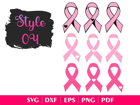 Breast Cancer Ribbon Awareness SVG #04 Graphic by momstercraft ...