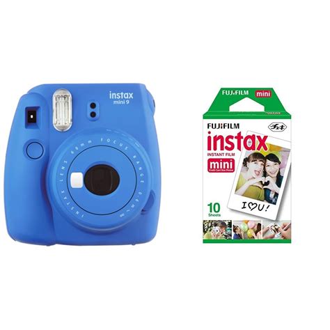 Buy Fujifilm Instax Mini 9 Instant Camera (Cobalt Blue) & Instax Mini ...