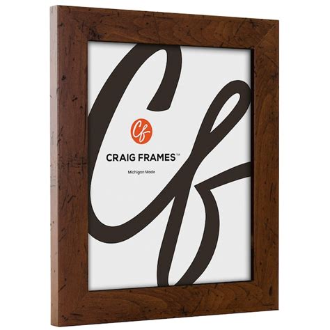 Craig Frames 8x10 Matted to 5x7 Picture Frame Brown Bauhaus 125 1.25 ...