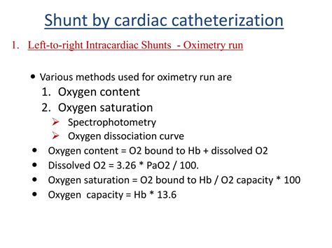 Ffr, raf, shunt calculation, pvr | PPTX