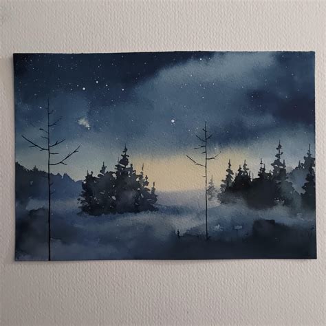 Easy Winter Landscape Paintings