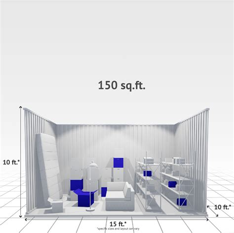 150 sq ft Internal Storage Unit
