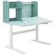 BERGLÄRKA desk, turquoise/white tiltable, 100x70 cm (393/8x271/2") - IKEA
