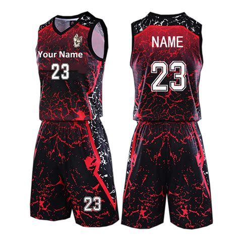 Custom Basketball Uniform Sets with Logo Name Number Team Custom ...