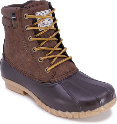 Nautica Mens Duck Boots - Waterproof Shell Insulated Snow Boot ...
