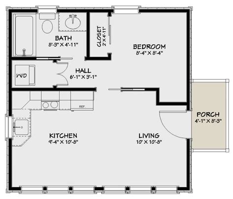 One Bedroom House Plan With Dimensions | www.cintronbeveragegroup.com