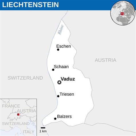 Liechtenstein Map - Guide of the World