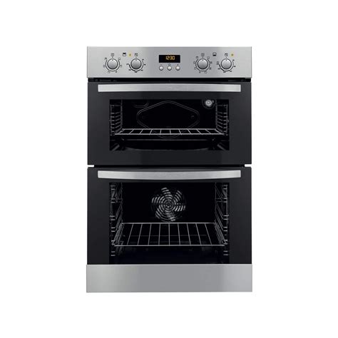 Zanussi ZOD35712XK Stainless Steel Electric Built-in Multifunction Double Oven | Appliances Direct
