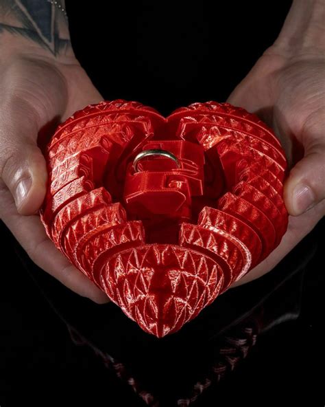 STL file open heart box 💜・3D printable design to download・Cults