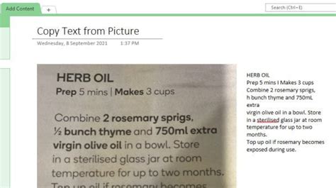 Image result for How to Extract Text in OneNote