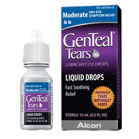 GenTeal® Tears Eye Lubricant Drops 0.5 oz Bottle - SupremeMed