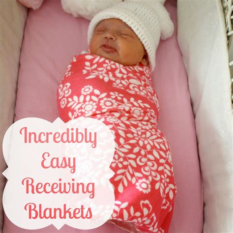 Oh Sew Crafty Life: Incredibly Easy Receiving Blankets | Baby sewing ...