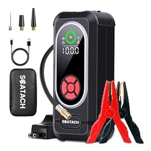 Scatach Q10 Jump Starter with 140PSI Air Compressor, 3000A Jump Starter ...