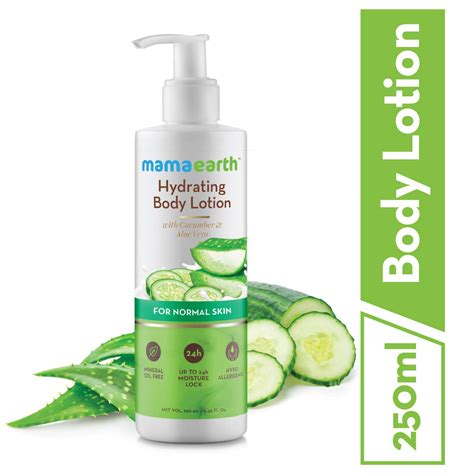 Buy Mamaearth Hydrating Natural Body Lotion with Cucumber and Aloevera ...