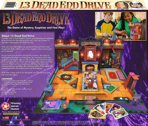 13 Dead End Drive Board Game Milton Bradley -Family Game Night Kids ...