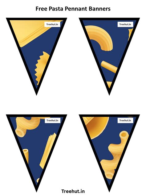 Free Pasta Bulletin Board Decorations and Craft Printables #369