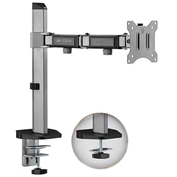 ARTIKEL Single Monitor Desk Mount | VESA Mount with C Clamp & Grommet ...