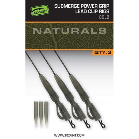 Edges Naturals Submerged Power Grip Lead Clip Leaders Fertige Vorfächer ...