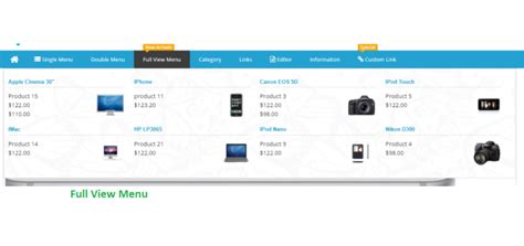 Opencart - Mega Menu 2.x.x & 3.x | TMD Module