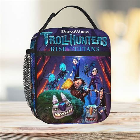 Lunch Bag TROLLHUNTERS RISE OF THE TITANS Tote Insulated Cooler Kids ...