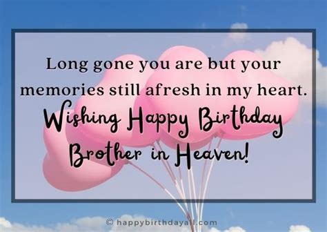 [101+] Short Birthday Messages for Brother in Heaven - Happy Birthday All