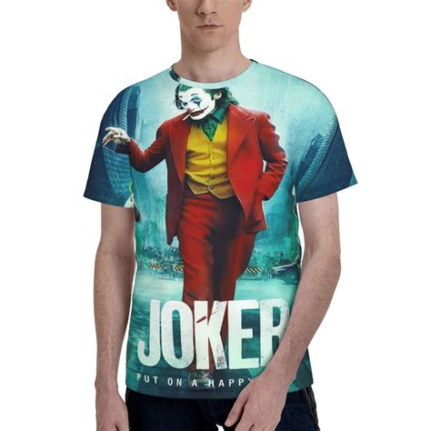 Jokers T Shirt 3d Printed Crewneck Graphic Short Sleeve Tees For Mens ...
