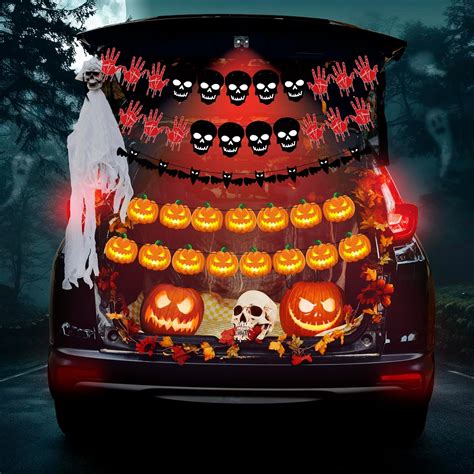 OHOME Halloween Decorations - 40 Pack Halloween Banner - Trunk or Treat ...
